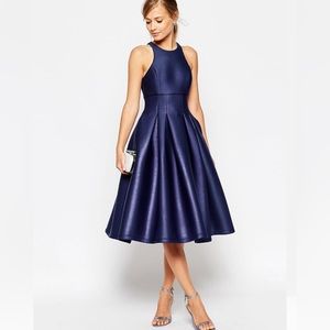 NWOT ASOS SALON Shimmer Scuba Ultra Full Prom Dress